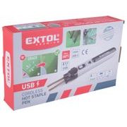 EXTOL PREMIUM SVÁŘEČKA SPONKOVACÍ NA PLASTY AKU, USB NABÍJENÍ, 8891505 - AKU SPECIALITY - AKU NÁŘADÍ