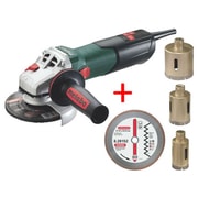 METABO W 9-125 QUICK + DIAM.KOTOUČ+KORUNKY - ÚHLOVÁ BRUSKA 125 MM{% if kategorie.adresa_nazvy[0] != zbozi.kategorie.nazev %} - ELEKTRICKÉ NÁŘADÍ{% endif %}