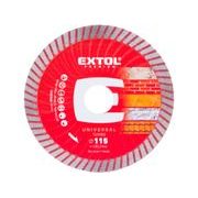 EXTOL PREMIUM KOTOUČ DIAMANTOVÝ ŘEZNÝ, TURBO - SUCHÉ I MOKRÉ ŘEZÁNÍ, O 115X22,2X2MM, 8803051 - DIA KOTOUČ 115 MM{% if kategorie.adresa_nazvy[0] != zbozi.kategorie.nazev %} - PŘÍSLUŠENSTVÍ{% endif %}