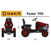 POHONNÁ JEDNOTKA FD52V S VÁLCOVÝM ZAMETACÍM KARTÁČEM SB110 - DAKR - PANTER SYSTÉM - ZAHRADA