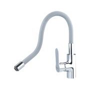 BALLETTO BATERIE UMYVADLOVÁ, STOJÁNKOVÁ S FLEXIBILNÍM RAMÍNKEM, 81121 - UMYVADLOVÉ BATERIE - SANITA