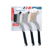EXTOL PREMIUM KARTÁČE MALÉ, SADA 3KS, 180MM (OCEL,NYLON,MOSAZ), 8803901 - KARTÁČE, BRUSNÉ HOUBY - RUČNÍ NÁŘADÍ