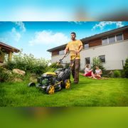 RIWALL PRO RPM 4735 MULTIFUNKČNÍ TRAVNÍ SEKAČKA 4V1 S POJEZDEM - SEKAČKY SE ZÁBĚREM 46-48 CM - ZAHRADA