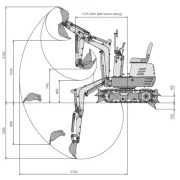 MINIBAGR LUMAG MB-600 - NAKLADAČE, MINIBAGRY - STAVEBNÍ TECHNIKA