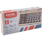 EXTOL PREMIUM VRTÁKY HADOVITÉ DO DŘEVA, SADA 6KS, O 6-20X260MM, 8801290 - VRTÁKY DO DŘEVA - PŘÍSLUŠENSTVÍ