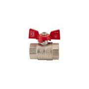 KULOVÝ KOHOUT MOTÝL ČERVENÝ, KR.217 1"FF | KR.217 1"FF PROCRAFT - PŘÍSLUŠENSTVÍ (KOHOUTY, ŠROUBENÍ,...) - SANITA
