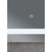 KOUPELNOVÉ ZRCADLO S LED OSVĚTLENÍM, PROTIZAMLŽOVACÍ FUNKCÍ A REGULACÍ JASU, MR09-80×60-REVERSE TWEE | MR09-80×60-REVERSE TWEE PROCRAFT - ZRCADLA - SANITA