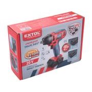 EXTOL PREMIUM UTAHOVÁK RÁZOVÝ 1/2" AKU SHARE20V, 180NM, 20V LI-ION, BEZ BATERIE A NABÍJEČKY, 8891811 - UTAHOVÁK BEZ AKU 18V - AKU NÁŘADÍ