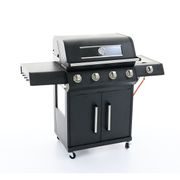 RIWALL PRO RGG 41 EXL LUXUSNÍ PLYNOVÝ GRIL 17 KW SE ČTYŘMI HOŘÁKY A BOČNÍM VAŘIČEM - PLYNOVÉ GRILY - ZAHRADA