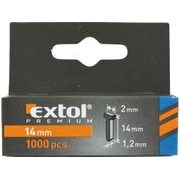 EXTOL PREMIUM HŘEBÍKY, BALENÍ 1000KS, 14MM, 2,0X0,52X1,2MM, 8852405 - SPONY DO SPONKOVAČKY - PŘÍSLUŠENSTVÍ