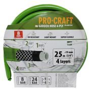 ZAHRADNÍ HADICÍ PROCRAFT PR-4GH1925 4 VRSTVY, 3/4" 25 M | PR-4GH1925 PROCRAFT - HADICE 3/4" - ZAHRADA