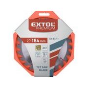 EXTOL PREMIUM KOTOUČ PILOVÝ S SK PLÁTKY, O 184X3,0X30MM, 24T, 8803220 - PRŮMĚR 170, 180 A 185 - PŘÍSLUŠENSTVÍ