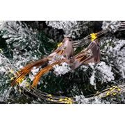 PTÁČÁTKA SE SKŘIPCEM MAGICHOME, HNĚDÉ, 15X5X5CM/PÁR/ - VÁNOČNÍ DEKORACE - DŮM A DOMÁCNOST, ELEKTRO..