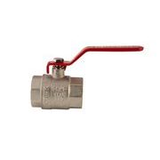 KULOVÝ KOHOUT PÁKOVÝ ČERVENÝ, KR.214 1½"FF | KR.214 1½"FF PROCRAFT - PŘÍSLUŠENSTVÍ (KOHOUTY, ŠROUBENÍ,...) - SANITA