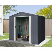RIWALL PRO RMSA 6X8 ANTHRACITE ZAHRADNÍ DOMEK KOVOVÝ 2,4 X 1,7 M SE SEDLOVOU STŘECHOU ANTRACIT - ZAHRADNÍ DOMKY - DŮM A DOMÁCNOST, ELEKTRO..