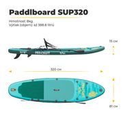 PADDLEBOARD SET PROCRAFT TRAVEL SUP320 | SUP320 PROCRAFT - DOPLŇKY A VYCHYTÁVKY - DŮM A DOMÁCNOST, ELEKTRO..