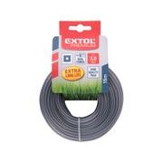 EXTOL PREMIUM ŽACÍ STRUNA DO SEKAČKY S JÁDREM, ČTVERCOVÝ PROFIL, 3,0MM, 15M, PA66, 8870915 - 3,0MM A VĚTŠÍ - ZAHRADA