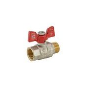 KULOVÝ KOHOUT MOTÝL, ČERVENÝ, KR.218 1/2"FM | KR.218 1/2"FM PROCRAFT - PŘÍSLUŠENSTVÍ (KOHOUTY, ŠROUBENÍ,...) - SANITA