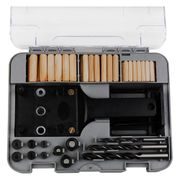 SADA PRO STOLAŘE NA VRTANÍ OTVORŮ PRO KOLÍKOVÉ SPOJE, 83KS - SPOJOVÁK - PŘÍSLUŠENSTVÍ