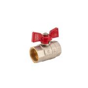KULOVÝ KOHOUT MOTÝL ČERVENÝ, KR.217 1"FF | KR.217 1"FF PROCRAFT - PŘÍSLUŠENSTVÍ (KOHOUTY, ŠROUBENÍ,...) - SANITA