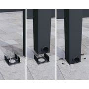 PALRAM - CANOPIA STOCKHOLM 3,4 X 5,2 ANTRACIT LUXUSNÍ HLINÍKOVÁ (MONTOVANÁ) PERGOLA - ZAHRADNÍ STANY - ALTÁN - ZAHRADA