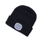 EXTOL LIGHT ČEPICE S ČELOVKOU 4X45LM, USB NABÍJENÍ, ČERNÁ, UNIVERZÁLNÍ VELIKOST, 73% ACRYL A 27% POLYESTER, 43199 - ČEPICE, KŠILTOVKY, PONOŽKY A JINÉ - PŘÍSLUŠENSTVÍ