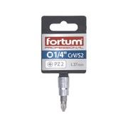 FORTUM HLAVICE ZÁSTRČNÁ 1/4" HROT POZIDRIV, PZ 2, L 37MM, 4701822 - ZÁSTRČNÉ HLAVICE - RUČNÍ NÁŘADÍ