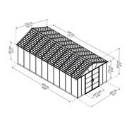 PALRAM - CANOPIA ROZŠIŘOVACÍ MODUL 11X4,1 PRO DOMKY SÉRIE YUKON 11 (ANTRACIT) - ZAHRADNÍ DOMKY - DŮM A DOMÁCNOST, ELEKTRO..