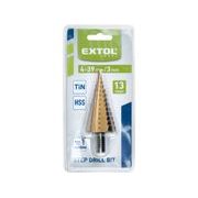 EXTOL CRAFT VRTÁK STUPŇOVITÝ, O 4-39MM/PO 3MM, HSS, 20057 - STUPŇOVITÉ VRTÁKY - PŘÍSLUŠENSTVÍ
