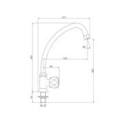 BALLETTO BATERIE UMYVADLOVÁ STOJÁNKOVÁ, 85040 - UMYVADLOVÉ BATERIE - SANITA