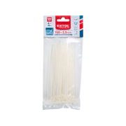EXTOL PREMIUM PÁSKY STAHOVACÍ NA KABELY BÍLÉ, 150X2,5MM, 100KS, NYLON PA66, 8856104 - STAHOVACÍ PÁSKY, ZDRHY - DÍLNA A GARÁŽ