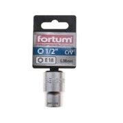 FORTUM HLAVICE NÁSTRČNÁ VNITŘNÍ TORX 1/2", E 18, L 38MM, 4700703 - NÁSTRČNÉ HLAVICE, OŘECHY - RUČNÍ NÁŘADÍ