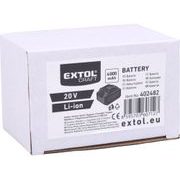 EXTOL ENERGY BATERIE AKUMULÁTOROVÁ, 20V LI-ION, 4AH, 402482 - AKUMULÁTORY, BATERIE - NÁHRADNÍ DÍLY