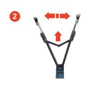 EXTOL PREMIUM KOZA STAVEBNÍ SKLÁDACÍ 1KUS, NOSNOST 550KG, VÝŠKA 60-85CM, 8859999 - PODPĚRY - DÍLNA A GARÁŽ