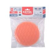 EXTOL PREMIUM KOTOUČ LEŠTÍCÍ PĚNOVÝ, DIAMANTOVÝ VZOR, T40, ORANŽOVÝ, ⌀180X35MM, ZAPUŠTĚNÝ SUCHÝ ZIP ⌀150MM, 8804534 - PRO LEŠTIČKY - PŘÍSLUŠENSTVÍ