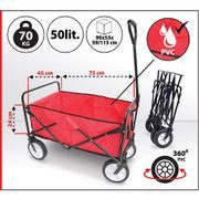 VOZÍK SKLÁDACÍ PRAKTIK, PVC - RUDLÍKY, VOZÍKY - DÍLNA A GARÁŽ