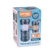 EXTOL LIGHT LUCERNA TELESKOPICKÁ LED, 75LM/PLAMEN, 43158 - PRACOVNÍ SVĚTLA - PŘENOSKY - SVÍTIDLA