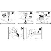 EXTOL PREMIUM DĚROVAČ DO PLECHU - ŠROUBOVÝ, O DÍRY 32MM, CRV, 8801623 - STUPŇOVITÉ VRTÁKY - PŘÍSLUŠENSTVÍ