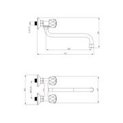 BALLETTO BATERIE UMYVADLOVÁ/DŘEZOVÁ, 100MM, 85014 - DŘEZOVÉ BATERIE - SANITA