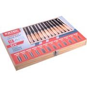 EXTOL PREMIUM DLÁTA ŘEZBÁŘSKÁ, SADA 12KS, DÉLKA 200MM, 8812405 - DLÁTA - RUČNÍ NÁŘADÍ