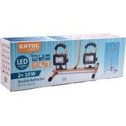 EXTOL LIGHT REFLEKTOR LED, 2X800LM, SE STOJANEM 125CM, 43281 - LED SVĚTLA - SVÍTIDLA