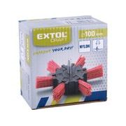EXTOL CRAFT KARTÁČ OKRUŽNÍ LEŠTÍCÍ, O 100MM, NYLON, 17060 - KARTÁČE NA VRTAČKU - PŘÍSLUŠENSTVÍ