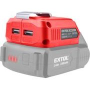 EXTOL PREMIUM NABÍJEČKA AKU PRO USB ZAŘÍZENÍ, SE SVĚTLEM, SHARE20V, BEZ BATERIE, 5V/2A, 8891896 - EXTOL SHARE20V - AKU NÁŘADÍ - AKU NÁŘADÍ