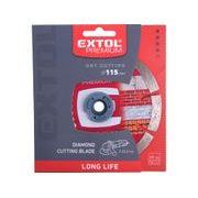 EXTOL PREMIUM KOTOUČ DIAMANTOVÝ ŘEZNÝ, SEGMENTOVÝ LONG LIFE - SUCHÉ ŘEZÁNÍ, 115X22,2X2MM, 108911 - DIA KOTOUČ 115 MM - PŘÍSLUŠENSTVÍ