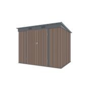 RIWALL PRO RMSP 6X8 BROWN ZAHRADNÍ DOMEK KOVOVÝ 2,4 X 1,8 M S PULTOVOU STŘECHOU HNĚDÝ - ZAHRADNÍ DOMKY - DŮM A DOMÁCNOST, ELEKTRO..