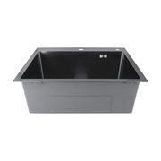 NEREZOVÝ DŘEZ MIXXUS MH5843 GRAPHITE SE SIFONEM, GRAFITOVÝ | MH5843 GRAPHITE MIXXUS - DŘEZY - SANITA