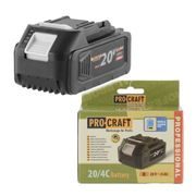 BATERIE AKUMULÁTOROVÁ 20V LI-ION, 4000MAH PROCRAFT 20/4C (VYBAVENA USB-C PORTEM 45W ) - PŘÍSLUŠENSTVÍ PROCRAFT{% if kategorie.adresa_nazvy[0] != zbozi.kategorie.nazev %} - NÁHRADNÍ DÍLY{% endif %}