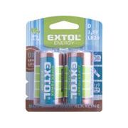 EXTOL ENERGY BATERIE ALKALICKÉ, 2KS, 1,5V D (LR20), 42015 - BATERIE AA, AAA, 9V ... - DŮM A DOMÁCNOST, ELEKTRO..