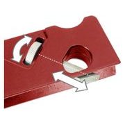 FORTUM HOBLÍK NA SRÁŽENÍ HRAN NASTAVITELNÝ, 2NOŽOVÉ PROFILY (45° - R3MM/1/8"), 4752104 - RUČNÍ HOBLÍKY - RUČNÍ NÁŘADÍ