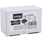 EXTOL ENERGY BATERIE AKUMULÁTOROVÁ, 20V LI-ION, 2AH, 402481 - AKUMULÁTORY, BATERIE - NÁHRADNÍ DÍLY